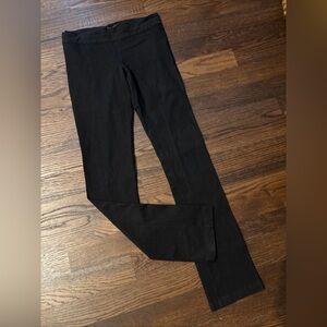 The Row Long Fitted Black Stretch Bootcut Denim Pants M $995
